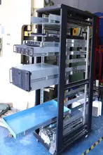 スチール製二段三節スライドレール【ステンレス製・高耐久性】