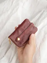 本革ヴィンテージ女性ミニキーケース