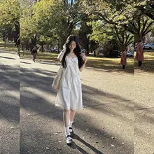 白色レースキャミソールトップスとワイドパンツ【夏用・ノースリーブ・女性用】（セットアップ対応）