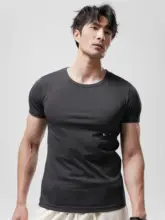 半袖Tシャツ メンズ 接触冷感 UVカット 肉厚 Sorona 抗菌 夏 トップス