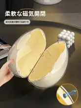 マグネット式ティッシュボックス【クリーム風・高級感・リビング用・おしゃれなテーブル設置】