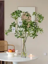 リアルな観葉植物 吊り鐘植物 室内景観 用のフェイクフラワー フロアディスプレイ 装飾