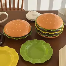 ハンバーガー用 吐骨プレート【家庭用・クリエイティブデザイン・おやつ用】