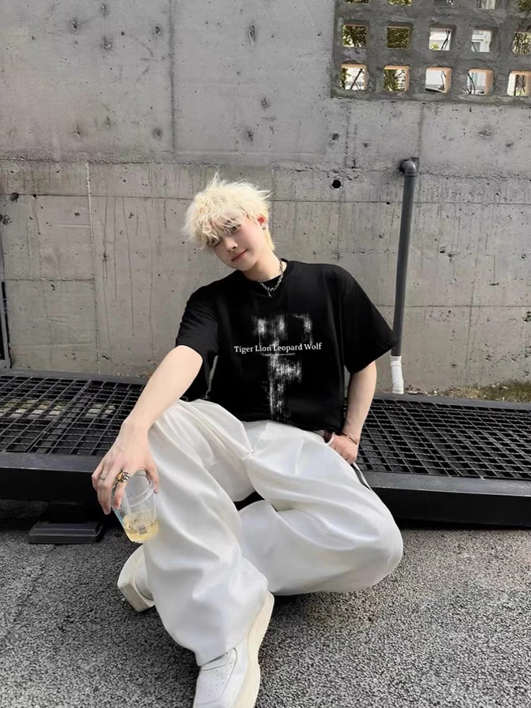 短袖Tシャツ【カジュアル・男女兼用・コットン製・インス風】