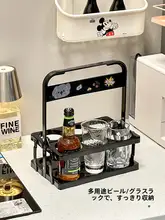 おしゃれな持ち運び可能なビールラック【家庭用・折りたたみ式・収納棚】