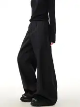 スラックス メンズ ストレート タックデザイン 立体裁断 弯刀シルエット ルーズ アメカジ ヴィンテージ 着回し 「MRNEARLY」