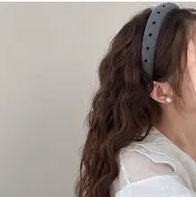 シンプルで高級感あるグレーのリボンヘアバンド【洗顔用・髪飾り・エレガント】