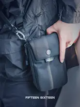 耐久性のあるバリスターナイロン製モバイルポーチ【斜め掛け・男性用・便利な携帯用】