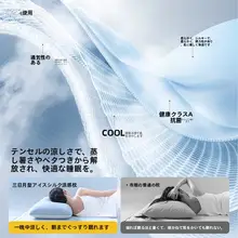 極上の柔らかさのアイスシルク枕【首サポート・快適な睡眠用】