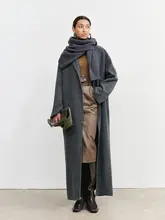UNICA 超長モダンコート【100%ウール・圧力ゼロ・コクーンデザイン】