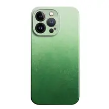 グラデーショングリーンのシンプルなiPhone用ケース【全包カバー対応・吸引力強化】