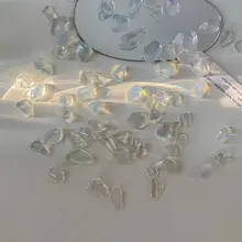 スウィートピンクの透き通ったクリスタルの小石【DIY装飾・撮影用プロップ】
