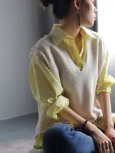 Warmo アルパカウールニットベスト【春秋冬用・ノースリーブ・ショート丈】