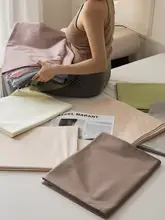 全棉ベッドシーツ【新疆産白鹅绒・無地・家庭用・三点セット（セットアップ対応）】