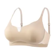 夏用薄型ブラジャー【大きい胸を目立たなくする・ウサギ耳カップ・ノンパッド・フルカップ】