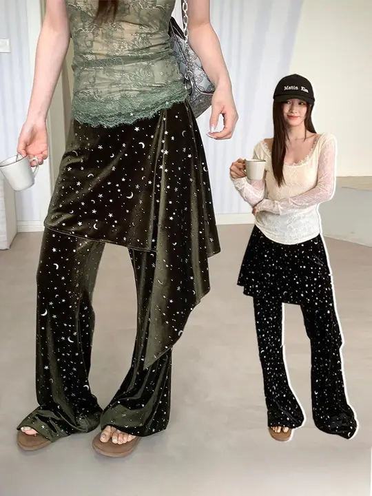 春夏用サテンパンツ【極上の柔らかさ・スリムフィット・レディース】（セットアップ対応）