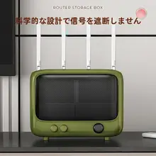 壁掛け用Wi-Fiルーター収納ボックス【穴あけ不要・光モデムやセットトップボックス用・便利な収納ラック】