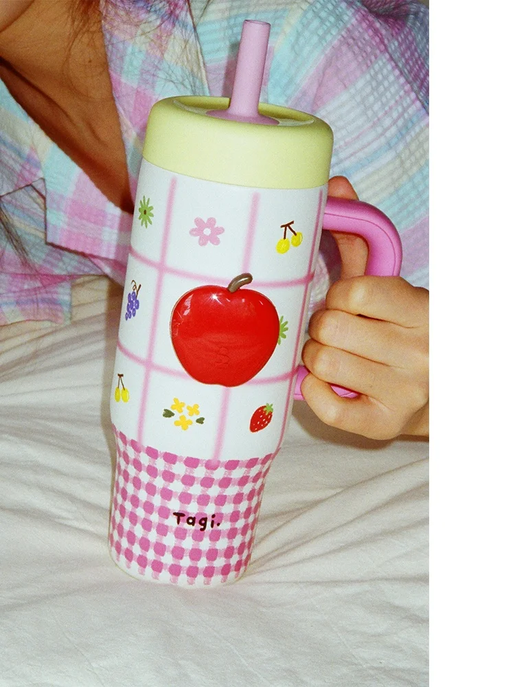 子供用ウォーターサイド ストロー 保温保冷：Tagi.《奇妙后花园》苹果手柄吨吨杯の実用性と性能解析