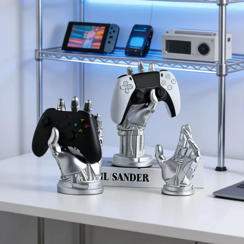 ゲームコントローラースタンド：クリエイティブな機械式デザインで収納とデスク装飾を実現
