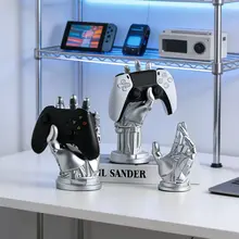 クリエイティブな機械式手デザインのゲームコントローラースタンド【デスク 飾り・収納ラック・テレビ・酒棚用】