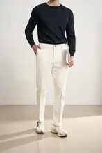 ZINGCHEN メンズ 秋冬用カジュアルパンツ【コットン製・ストレッチ・スリムフィット・長パンツ】