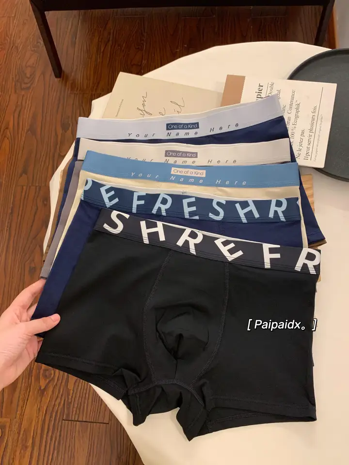 男性用綿100%内 underwear【通気性 ・抗菌・快適なスポーツ用ボクサーブリーフ】