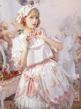 可愛いデザインのロリータスカート【夏用・日常着・フレアシルエット】（セットアップ対応）