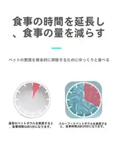ペット用スローフードボウル【防倒設計・小型犬・猫用・ラブラドール対応】