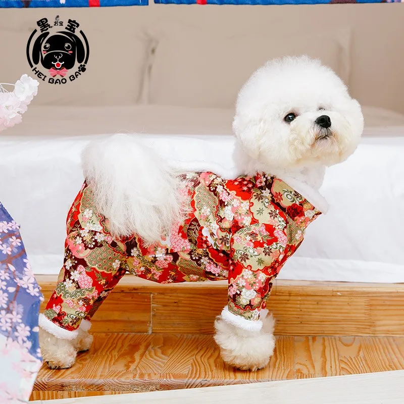 チワワ用犬服：HEI BAO BAの加厚フリース四脚パンツが実際の使用でどうなるか