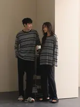 極上の柔らかさモダール素材の長袖パジャマ【男女兼用・春秋用・ストライプデザイン】（セットアップ対応）