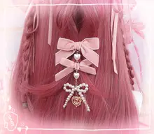 可愛いレースリボン付きブレスレット【ハンドメイド・ロリータスタイル・女性用】