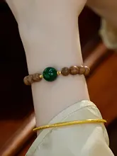 沈香のブレスレット【ナチュラル木製・洗練されたデザイン】