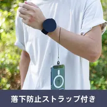 強力マグネットのスマホホルダー【MagSafe対応・手首バンド式・運転・スポーツ・アウトドア用】