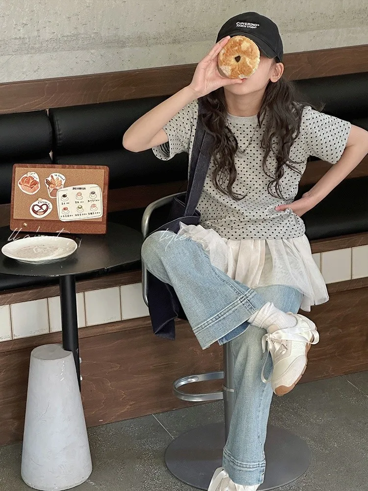 ドット柄 子供用半袖Tシャツの実用性と季節適応性を徹底解説