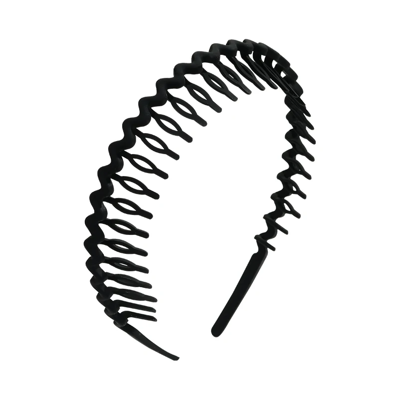 黒色シンプルデザイン ヘアバンド：滑り止め付きで化粧・お手入れに最適な使い方