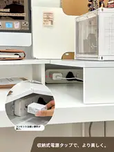 デスクトップ用 コンピューター置物棚【増設可能・ディスプレイ上げ台・収納力抜群】