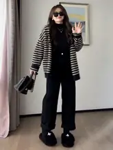 大きいサイズの梨形シルエットワイドパンツ【ハイウエスト・ブラック・デニム】（セットアップ対応）