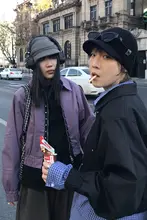 個性的なデザイン！ダブルジップの短めジャケット【パンクスタイル・スタッズ装飾付き】