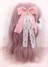 ヘアクリップ レディース フリル レース パール ラインストーン ハートチャーム 甘め キュート