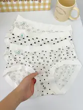 モダール素材の抗菌ミドルウエストパンティ【ドットデザイン・柔らかく通気性抜群】