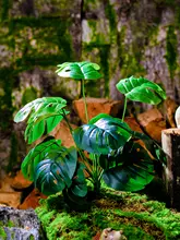 リアルなグリーン造花植物【インテリア装飾・プラスチック製・観葉植物用】