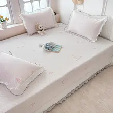 夏季榻榻米用防滑アイスシルククッション【涼感・エアコン対応・三点セット（セットアップ対応）】