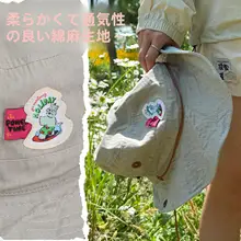 リネン混合の釣り帽子【UVカット・男女兼用・デニム調・アウトドア用】