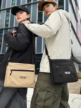 カジュアルな布製ショルダーバッグ【男女兼用・通勤・学生用】