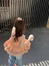 レース切り替えキャミソールブラウス【リゾートスタイル・肩出し】