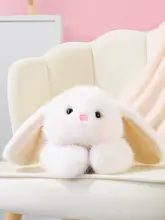 MINISO うさぎ ぬいぐるみ 寝そべり モコモコ かわいい おもちゃ 彼女 プレゼント ギフト「MINISO」