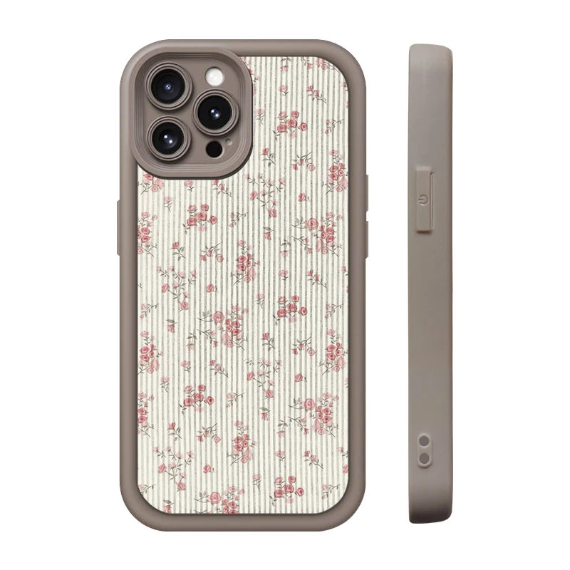 華やかな小花柄スマホケース：全包タイプでiPhoneやスマートフォンを保護