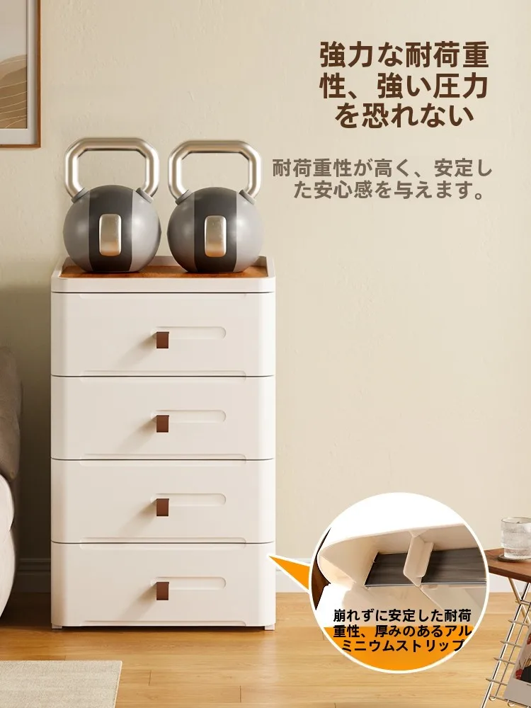 多段式引き出し収納キャビネット：日式小清新スタイルの収納効率と実用性