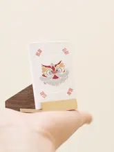 立て掛け式デスクカードホルダー【QRコード収納・クリエイティブデザイン】