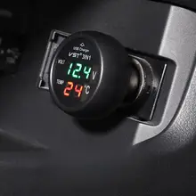 車載充電器【USB温度表示機能・電圧測定・多機能】